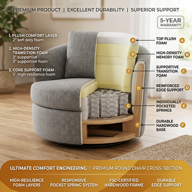 Foam interior detail